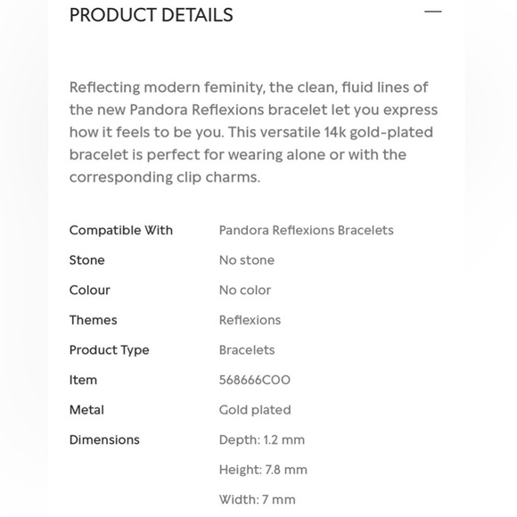 14k gold-plated Pandora Reflexion Mesh Bracelet EUC - Picture 3 of 10